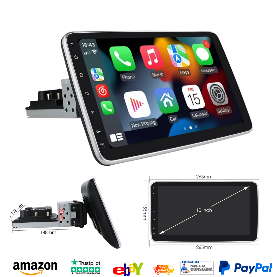 Autoradio 1(2 din 10'' Android