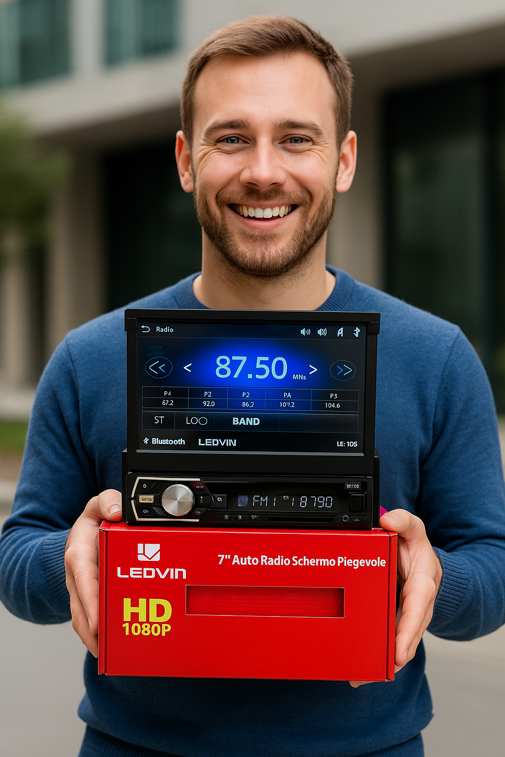 1 DIN MOTORIZZATO 7 POLLICI TOUCH SCREEN