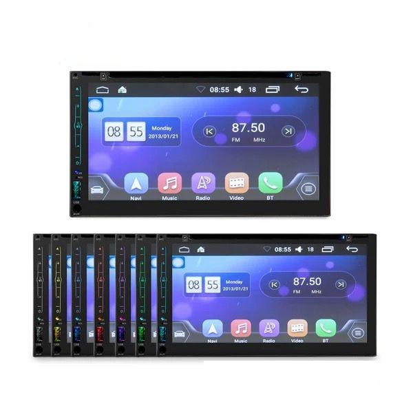 AUTORADIO ANDROID STEREO 2 DIN 7” POLLICI LETTORE CD DVD GPS WI-FI USB BLUETOOTH+ RETROCAMERA IN OMAGGIO