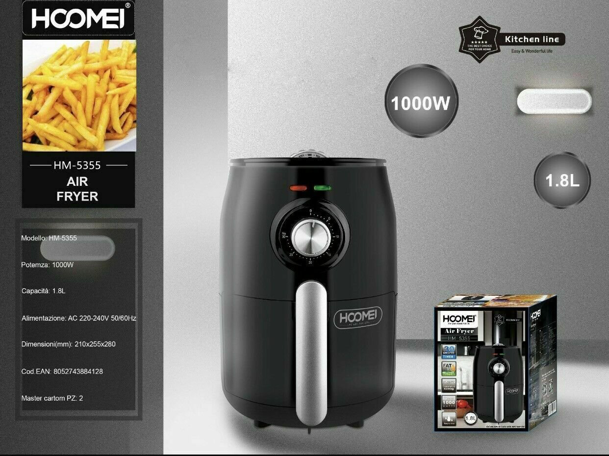 Hoomei Friggitrice ad Aria  da 1.8L